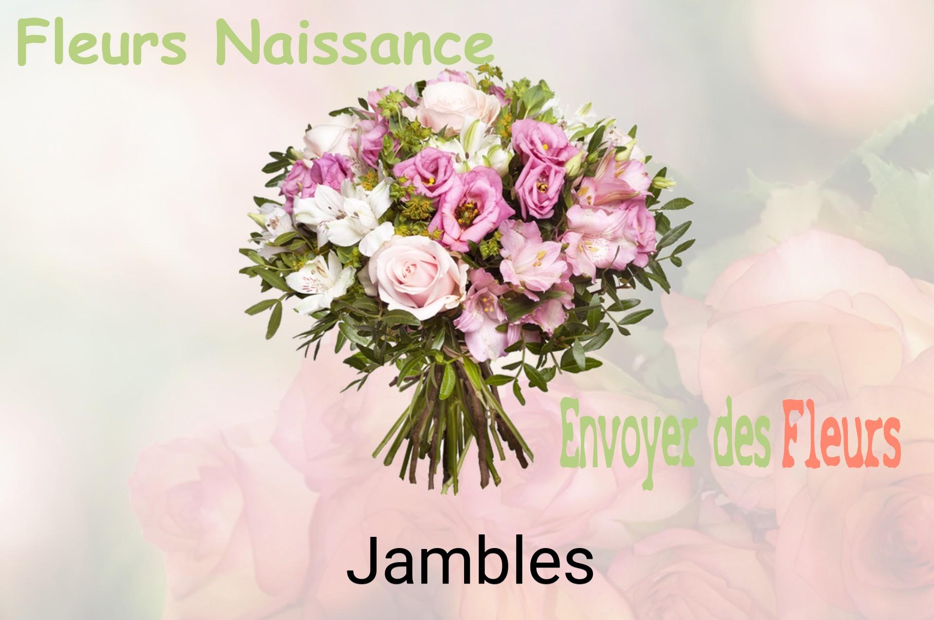 Bouquet de fleurs de naissance livré à Jambles